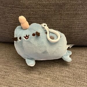 Pusheen Narwhal Plush Keychain